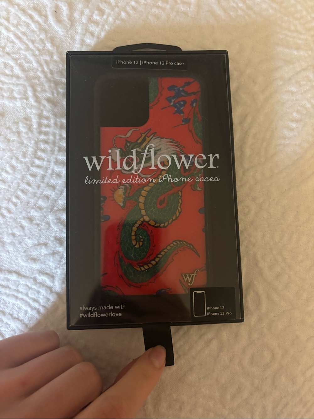 Wildflowers Red and Green Dragon iPhone 12 / 12 Pro Case